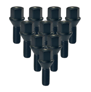 Black 12x1.25 Wheel Lug Bolt 28mm Shank