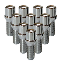 Load image into Gallery viewer, Chrome M14x1.25 Cone Seat Spline Lug Bolt 28mm
