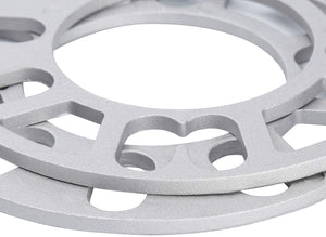 2 Wheel Spacers 5mm Universal For 4x98 4x100 4x108 4x110 4x114.3 4x120 4x130