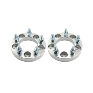 2 Wheel Spacers Adapters 5x5.5 For Jeep CJ 108mm Center Bore 1/2-20 Studs 1.25"