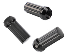Load image into Gallery viewer, 24pc Black Spline 14x2.0 Locking Lug Nuts For F-150 Expedition Navigator + Key
