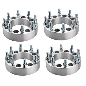 4Pc 8X6.5 (8x165.1) Wheel Adapters Spacers 1.5" For Chevy C20 C30 K20 K30 9/16"-18