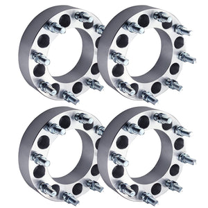 4Pc 8X6.5 (8x165.1) Wheel Adapters Spacers 1.5" For Chevy C20 C30 K20 K30 9/16"-18