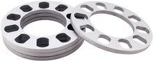 Load image into Gallery viewer, 4 Wheel Spacers 5mm (3/16&quot;) Universal Fits 5x100 5x108 5x112 5x114.3 5x115 5x120
