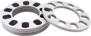 4 Wheel Spacers 5mm (3/16") Universal Fits 5x100 5x108 5x112 5x114.3 5x115 5x120