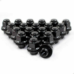 20 OEM Factory Lug Nuts Black For Toyota Lexus 12x1.5 Fits Mag Seat Wheels