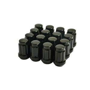 20 Black 6 Spline 12x1.25 Tuner Lug Nuts For Nissan Infiniti Subaru + Key