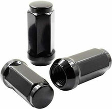 Load image into Gallery viewer, 20 Black Bulge Acorn Lug Nuts M14x1.5 Cone Seat For Aftermarket Wheels 1.75&quot;
