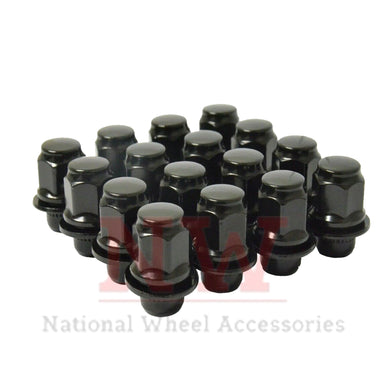 20 Black Toyota Lexus OEM Factory Mag Lug Nuts 12x1.5 1.87