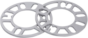 4 Piece Universal Disc Brake Wheel Spacers 5mm (3/16") Thick Fits 4 Lug and 5 Lug